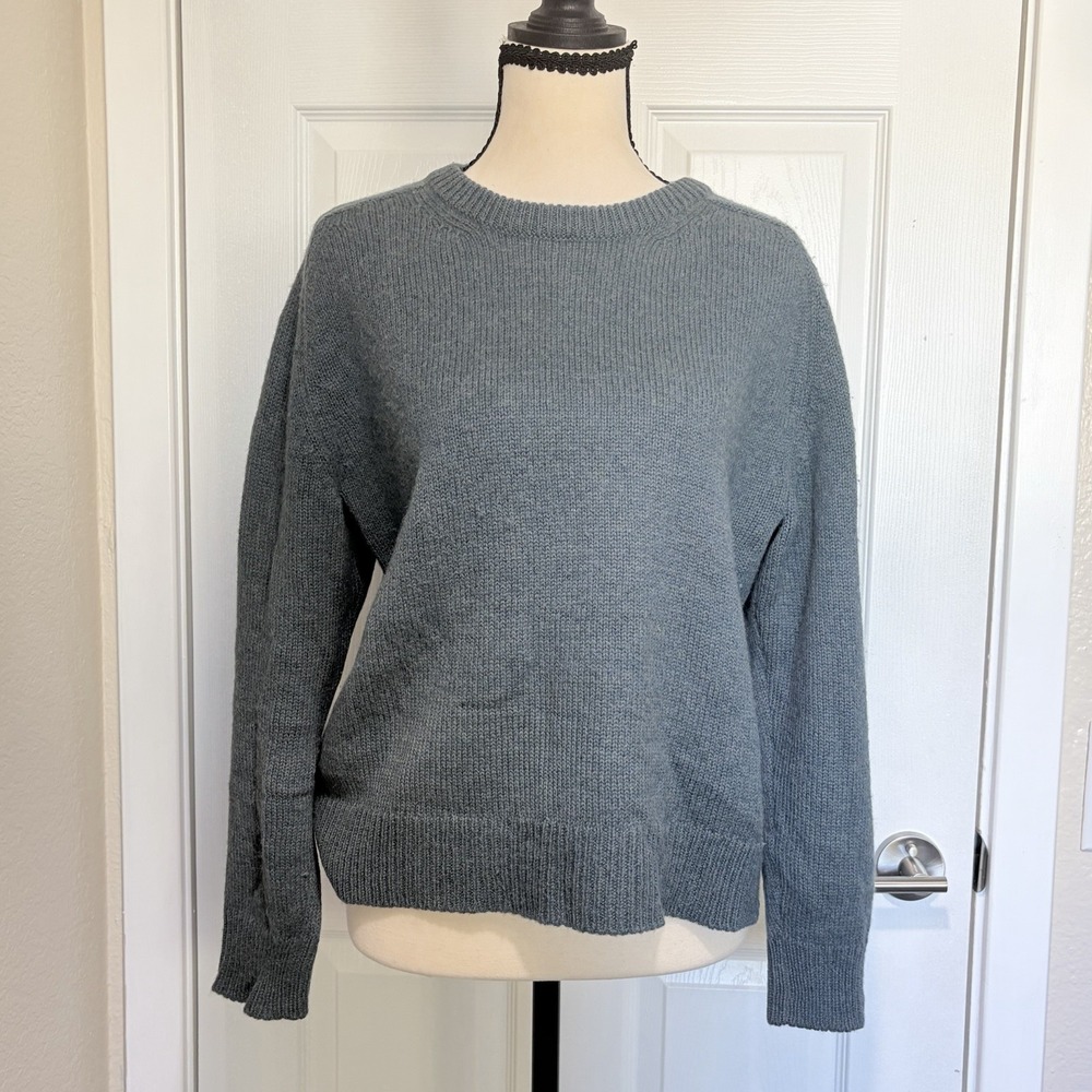 Peruvian Connection 100% Royal Alpaca sweater Blue Peru Size Small Pullover